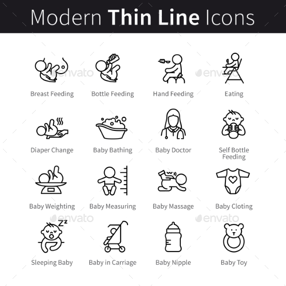 Child Nursing on Early Development Stages - People Characters