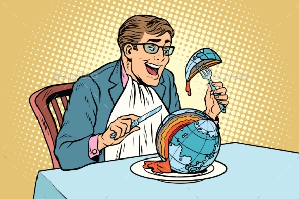 Politician Eats the Planet - People Characters