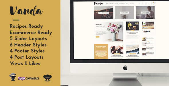 Vanda - Creative Blog / Magazine WordPress Theme By Wizio | ThemeForest