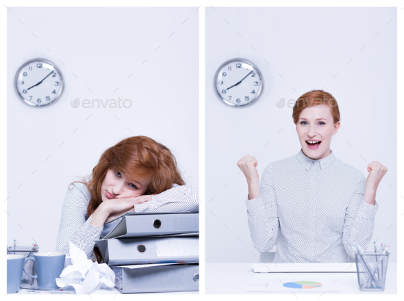 Overworked and efficient worker - Stock Photo - Images