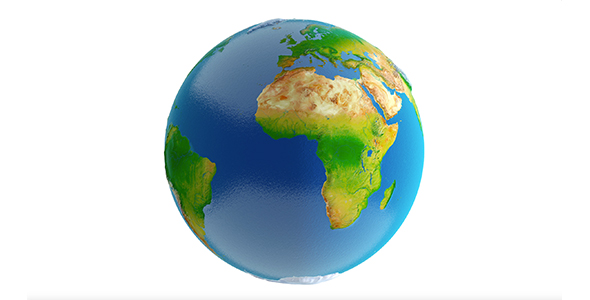 Slowly Rotating Earth 360 4K alt