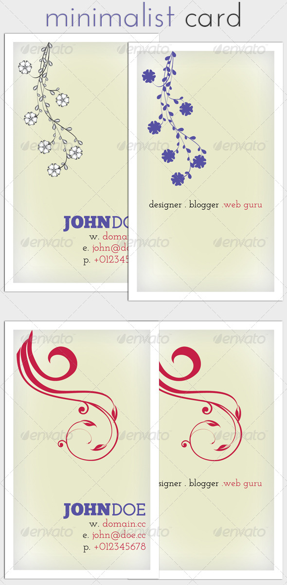 Minimalist Business Card - Corporate Business Cards
