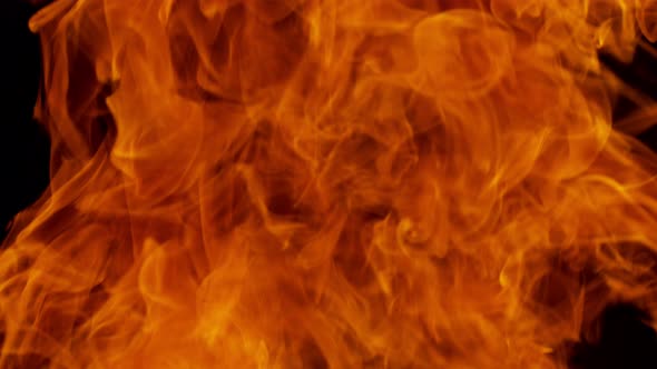 Super Slow Motion Shot of Fire Flames at 1000Fps alt