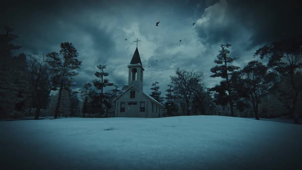 Horror Church Snow alt