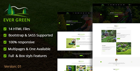 Ever Green HTML5 Responsive Template - Business Corporate