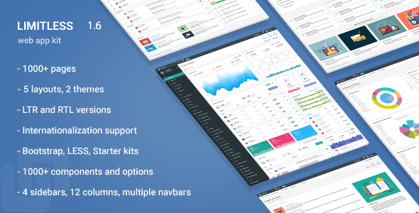 Limitless - Responsive Web Application Kit - Admin Templates Site Templates