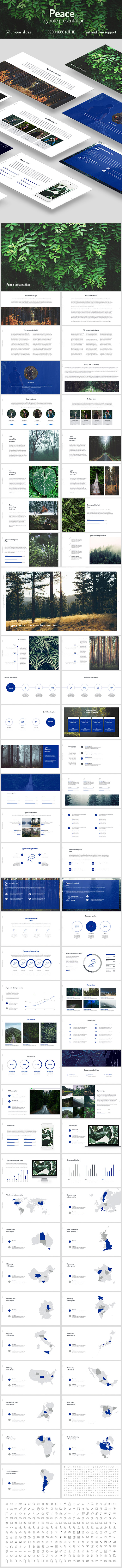 Peace keynote - Keynote Templates Presentation Templates