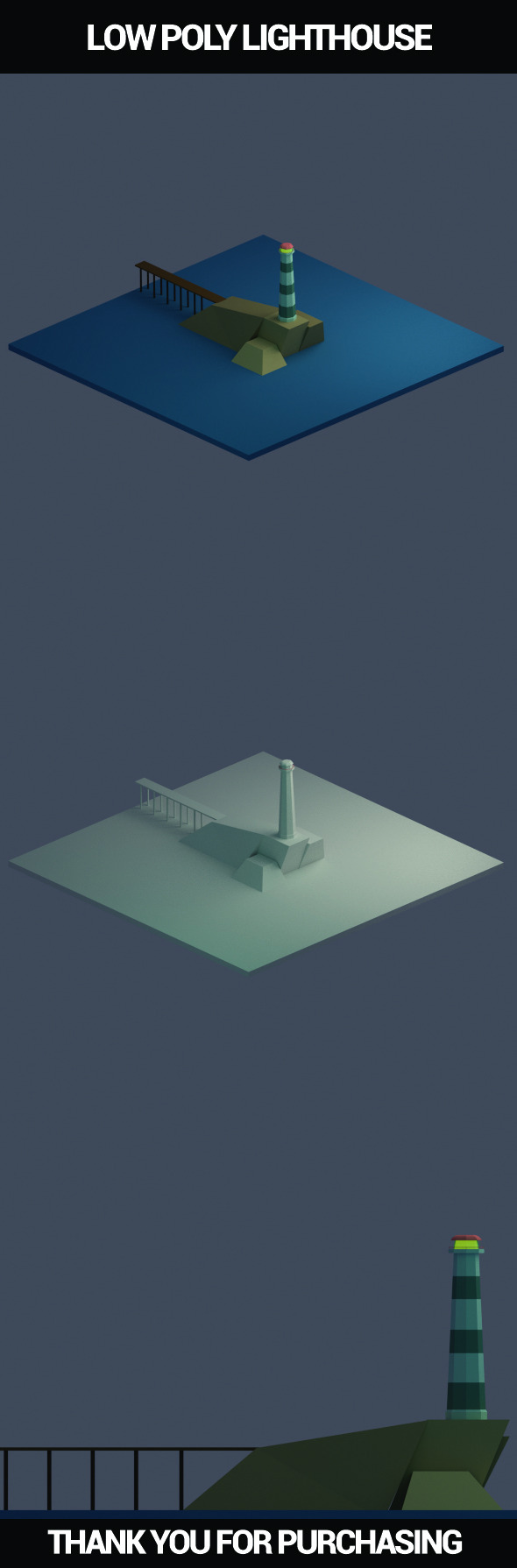 Low Poly Lighthouse - 3Docean 19828805