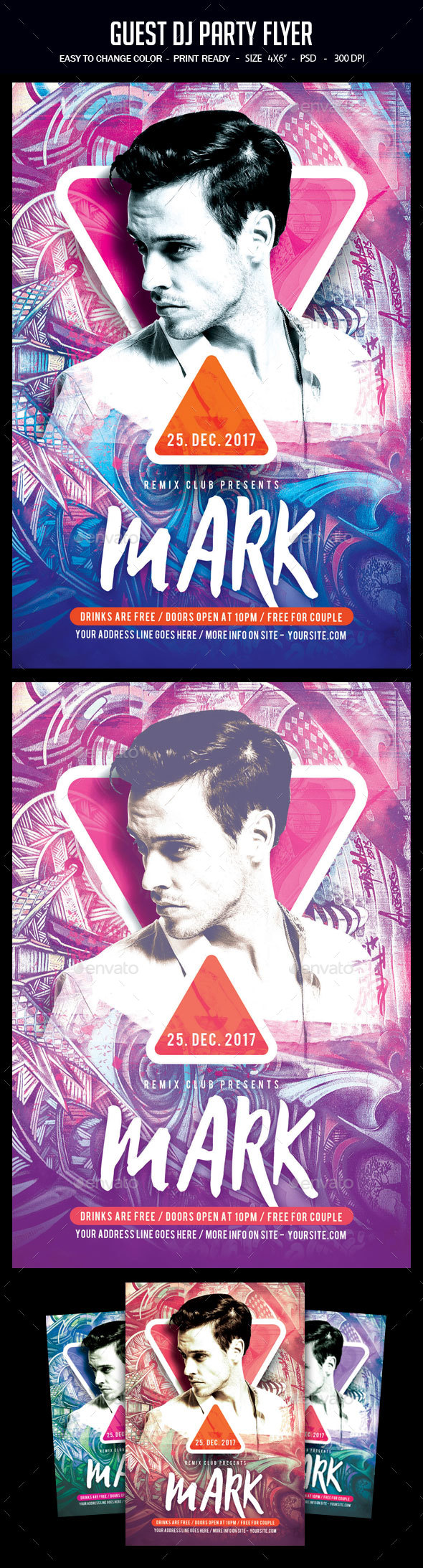 Guest Dj Party Flyer - Clubs & Parties Events