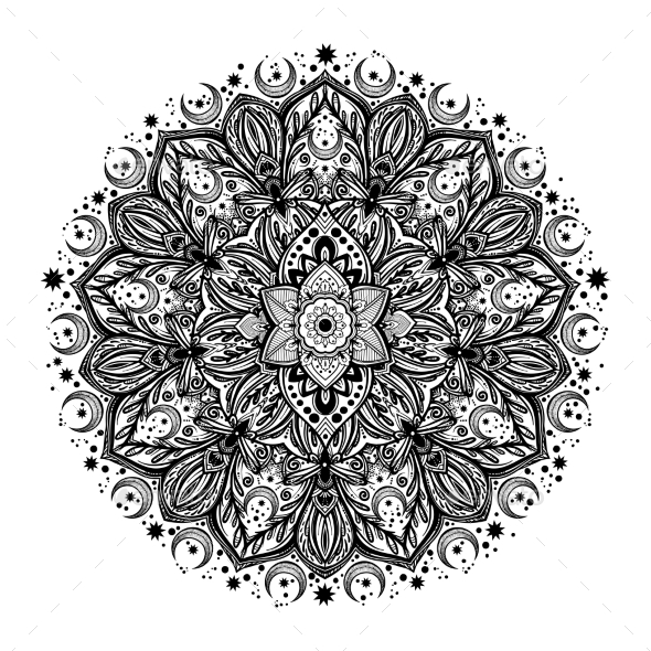 Flower Mandala - Abstract Conceptual