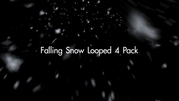 Falling Snow Looped 4 Pack