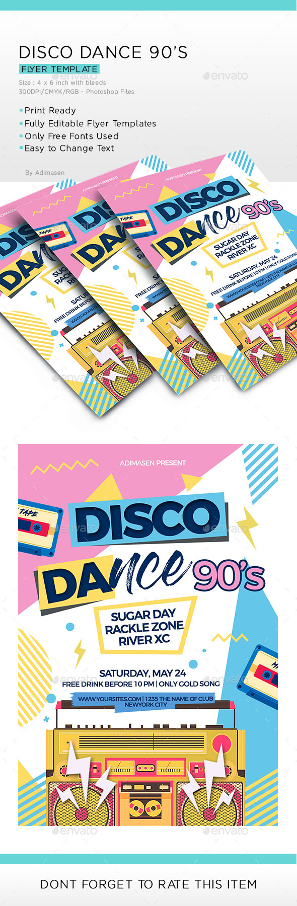 Disco Dance - Events Flyers