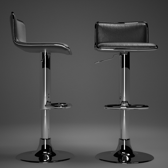 Bar chair black - 3Docean 19829978