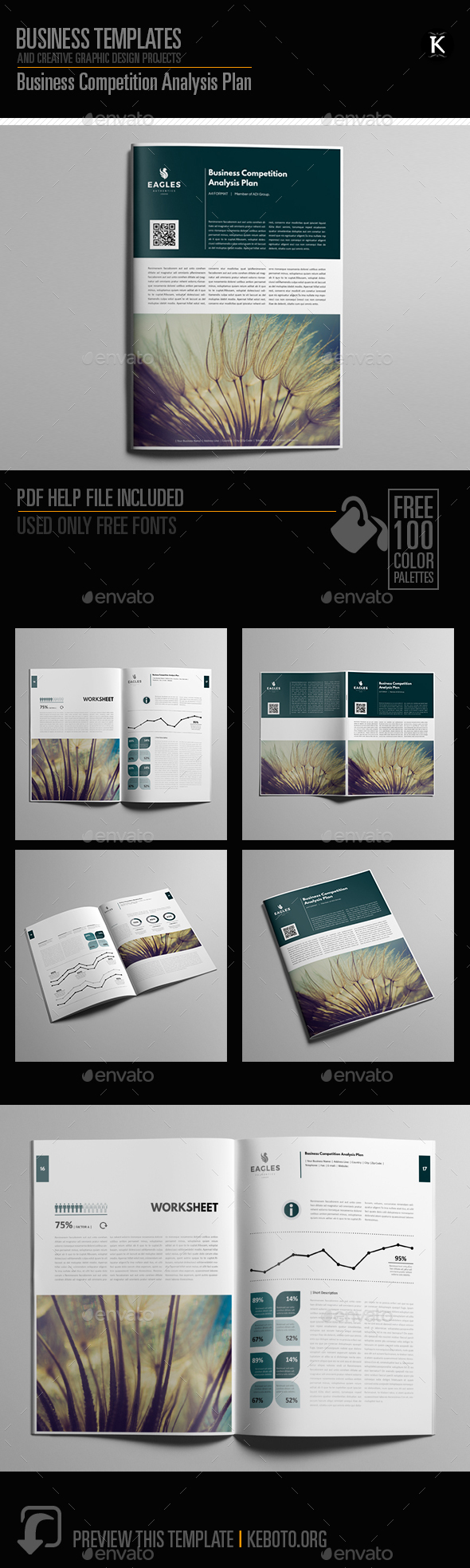 Business Competition Analysis Plan - Miscellaneous Print Templates