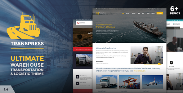 TransPress - Ultimate Transport Logistics Warehouse WP Theme - Business Corporate