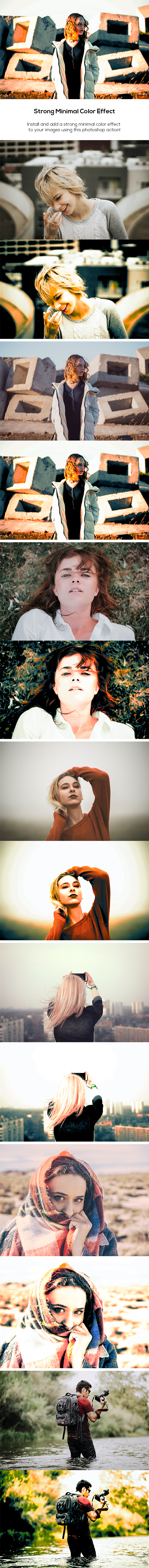 Strong Minimal Color Effect - Photo Effects Actions