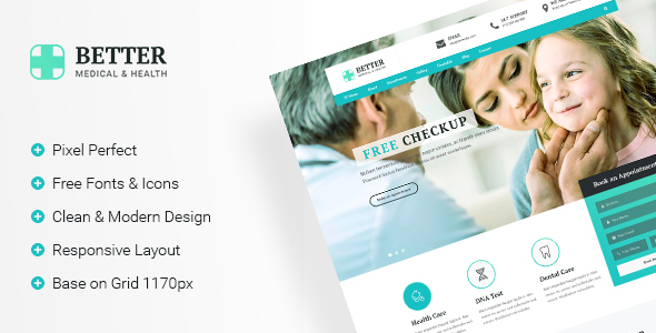 Better Medical - Medical Clinic & Healthy PSD Template - Health & Beauty Retail