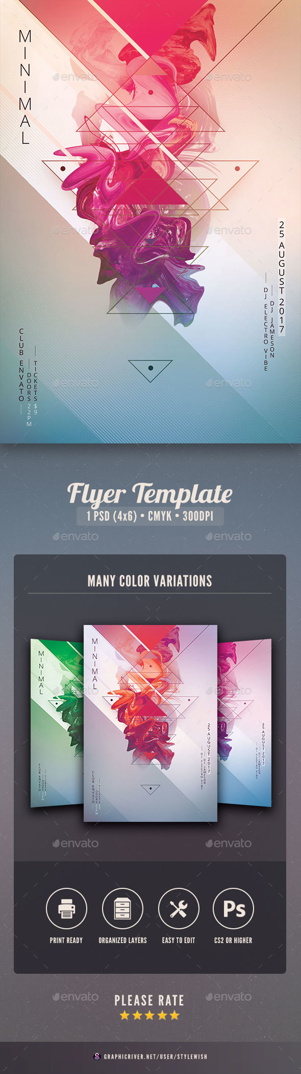 Minimal Flyer Template - Clubs & Parties Events