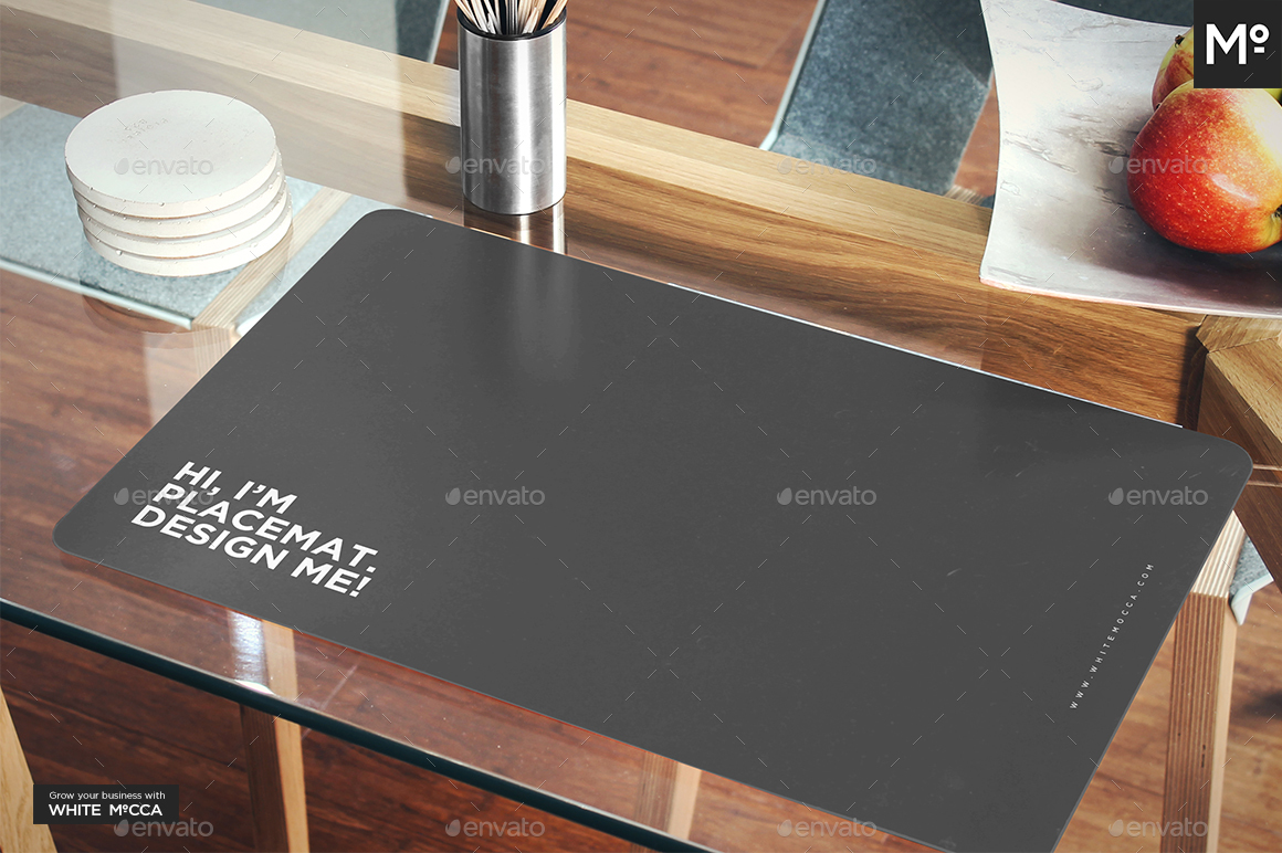 The Placemat on the Table Mock-up by Mocca2Go | GraphicRiver