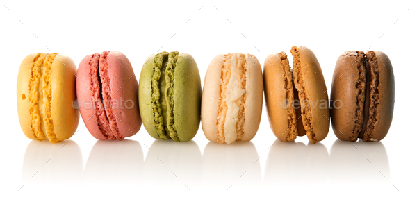Row of macarons - Stock Photo - Images