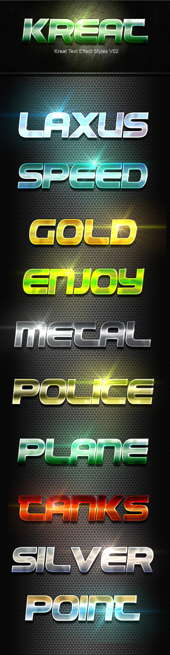 Kreat Text Effect Styles V02 - Text Effects Styles