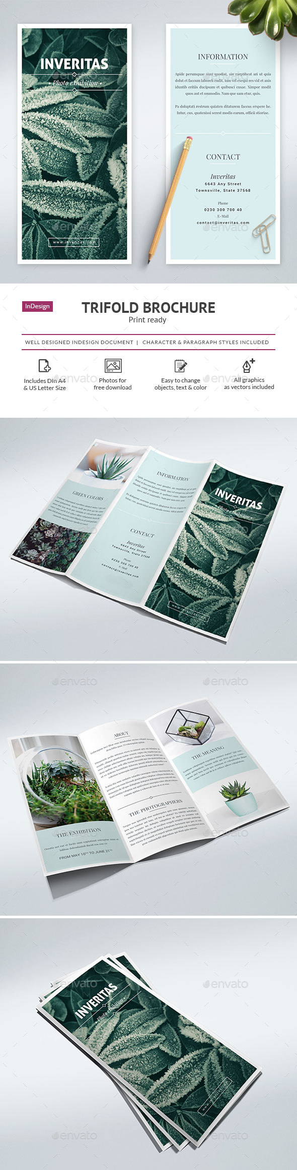 Clean Trifold Brochure Vol. 1 - Corporate Brochures