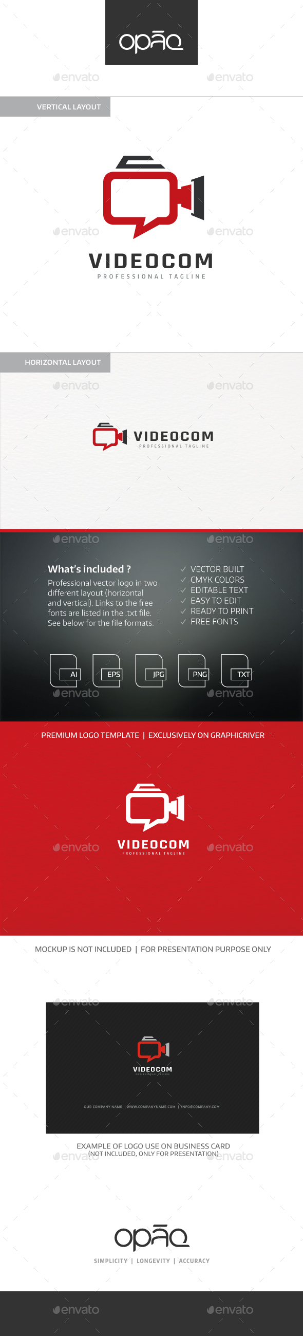 Video Camera Communication Logo - Symbols Logo Templates