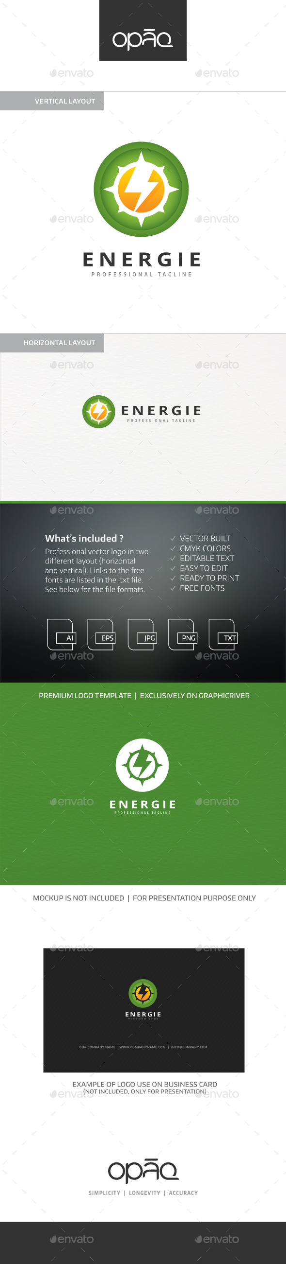 Clean Solar Eneregies Logo - Nature Logo Templates