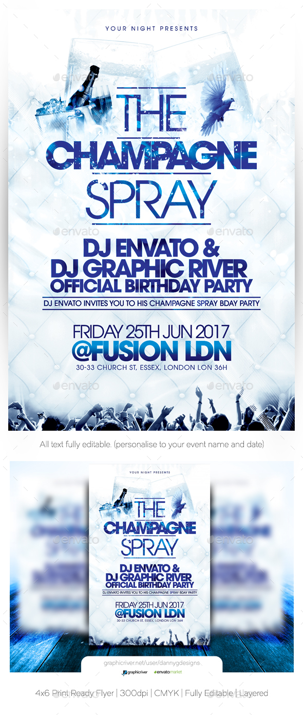 The Champagne Spray Birthday Party - Clubs & Parties Events