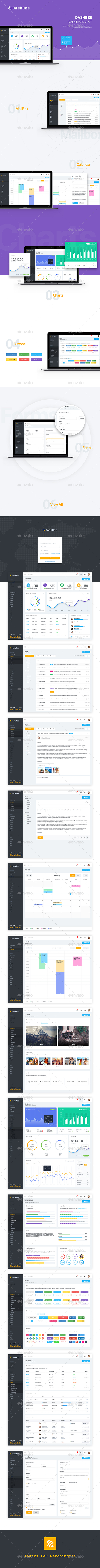 DashBee - Dashboard UI Kit - User Interfaces Web Elements