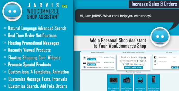 WooCommerce Shop Assistant - JARVIS Pro - CodeCanyon Item for Sale
