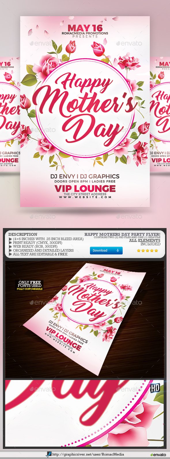 Mother's Day Party Flyer - Clubs & Parties Events