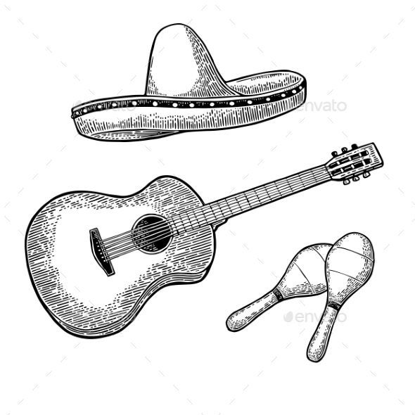 Set for Mexican Carnival - Miscellaneous Vectors
