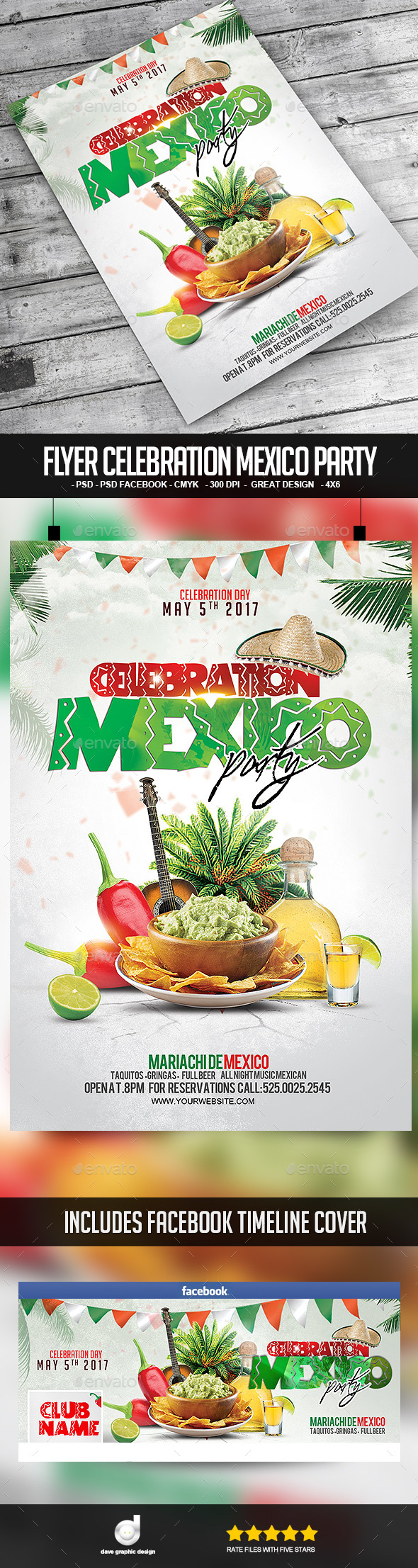 Flyer Celebration Mexico Party - Clubs & Parties Events
