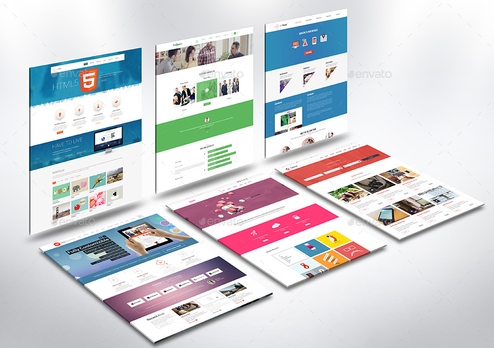 3D Web Page Presentation Mock-Up V3, Graphics | GraphicRiver