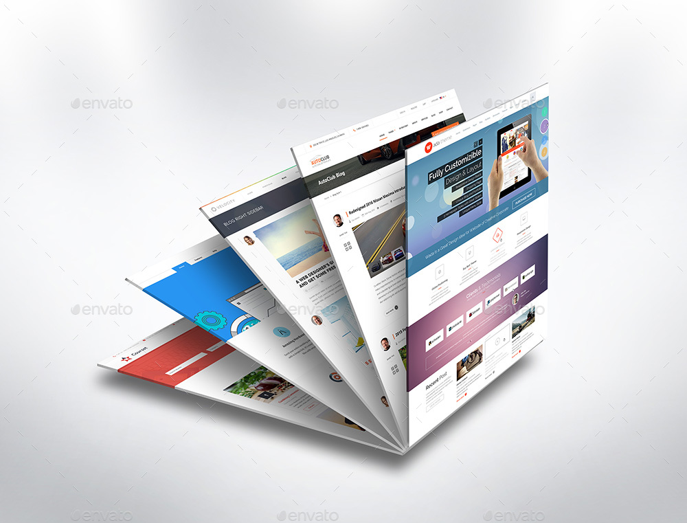 3D Web Page Presentation Mock Up V3 Graphics GraphicRiver
