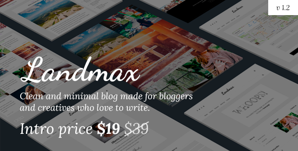 Landmax WP - Minimal Blog Theme - Personal Blog / Magazine