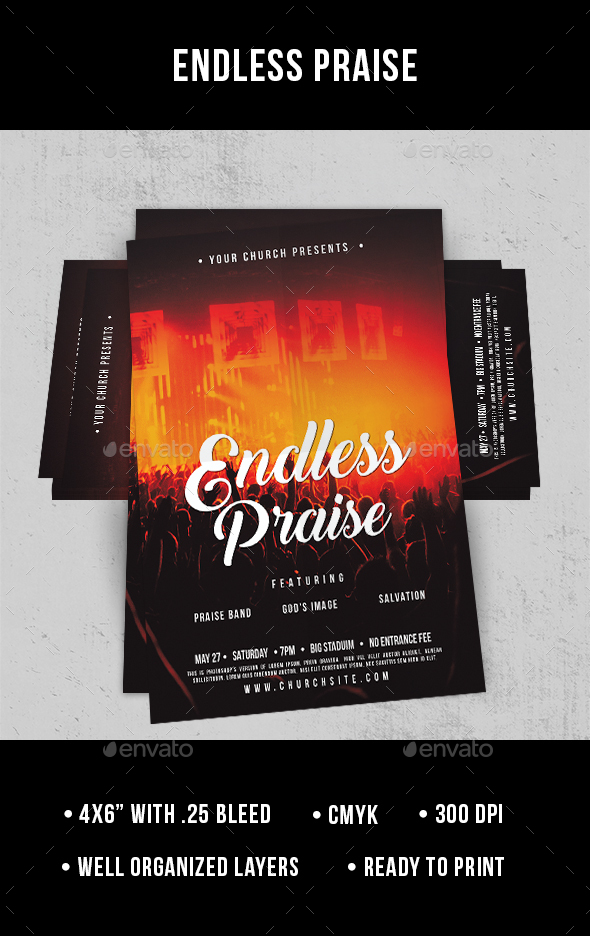 Endless Praise - Flyer - Church Flyers