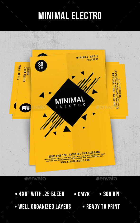Minimal Electro - Flyer - Clubs & Parties Events