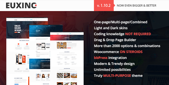 Euxino - Advanced Multi-Purpose WordPress Theme - Creative WordPress
