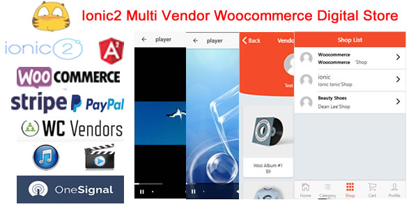 Ionic2WooMultiDigitalStore - Ionic2 Multi Vendor Woocommerce Digital Store App - CodeCanyon Item for Sale