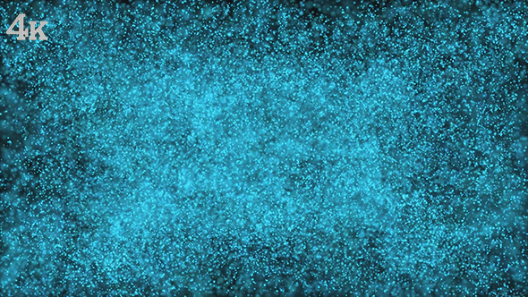 Blue Millions of Lights Particles Floating Background