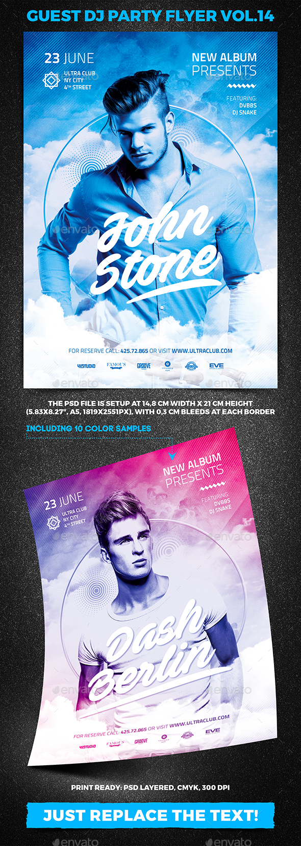Guest DJ Party Flyer vol.14 - Clubs & Parties Events