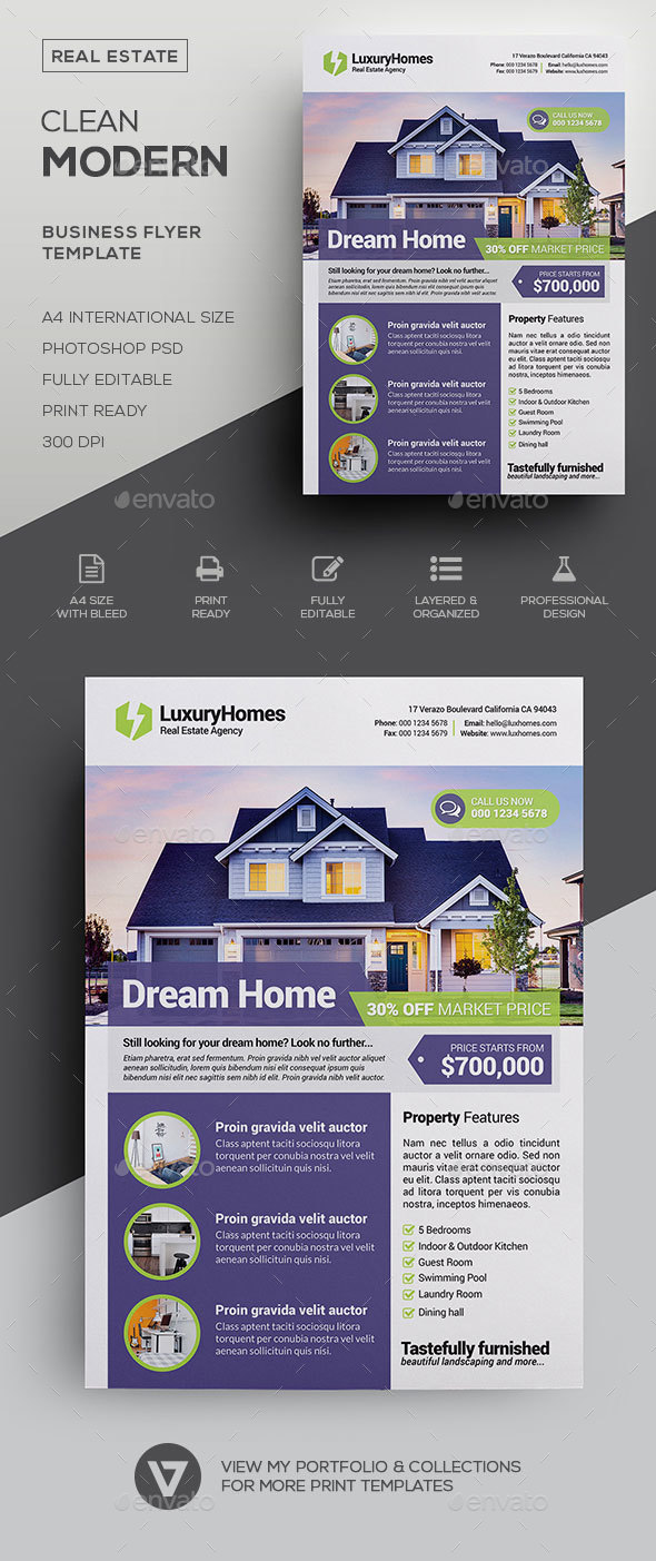 Real Estate Flyer Template - Commerce Flyers