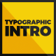Typographic Intro - VideoHive Item for Sale