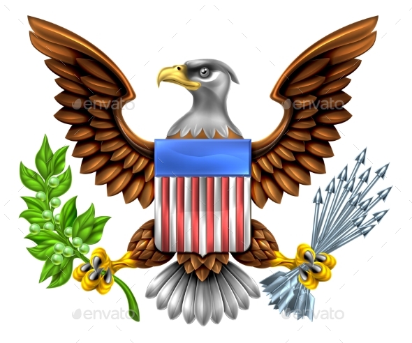 American Shield Eagle Design - Miscellaneous Vectors