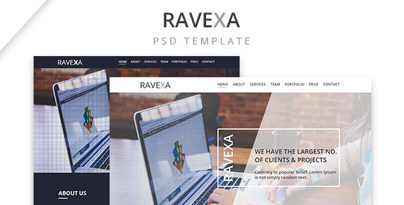 Ravexa | Business Landing Page - Business Corporate