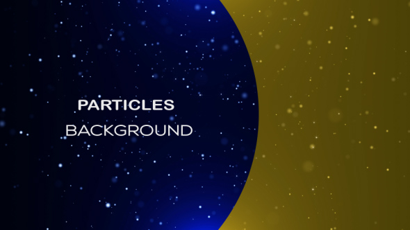 Gold And Blue Particles Backgrounds V2