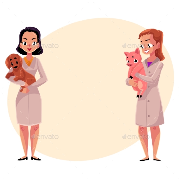 Female Veterinarians - People Characters