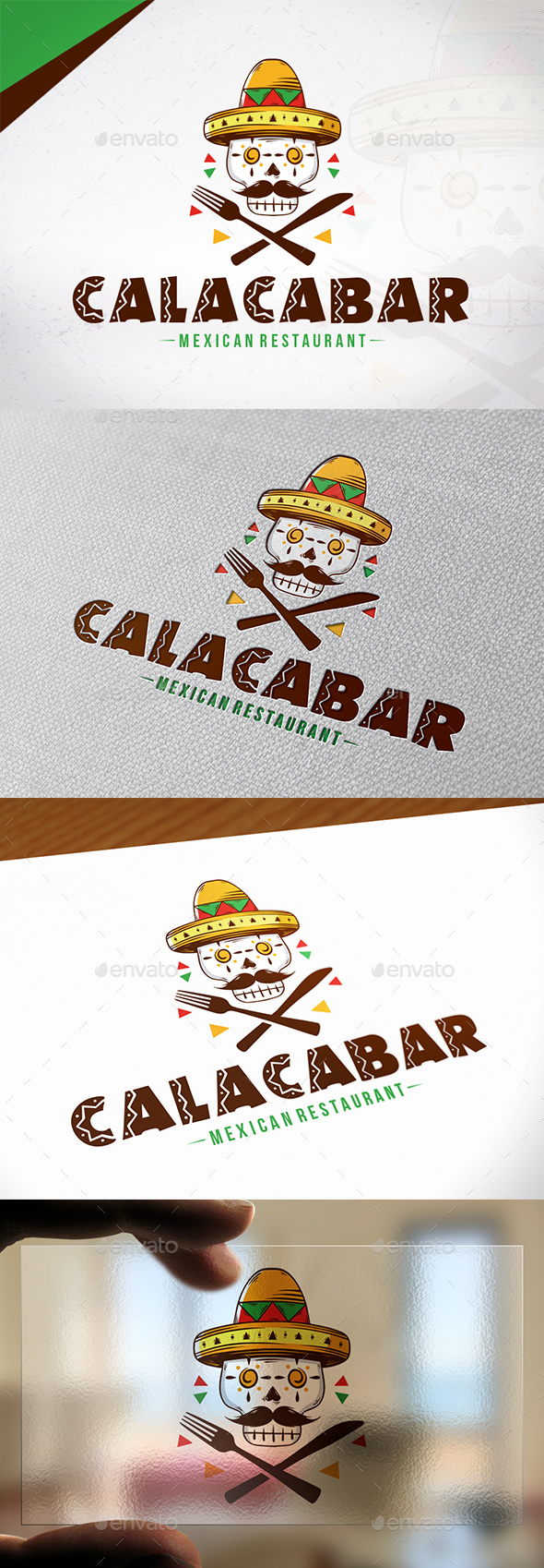 Calaca Bar Logo Template - Restaurant Logo Templates